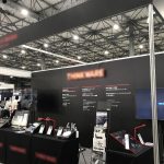 展示会の壁面をスチレンパネルで装飾しました