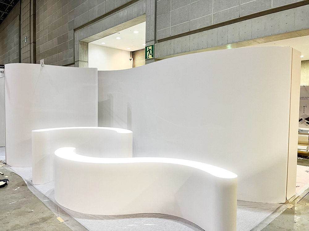 ハナブサの木工ブース施工